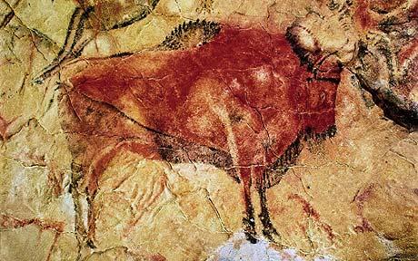 Détail d'un bison de la grotte d'Altamira